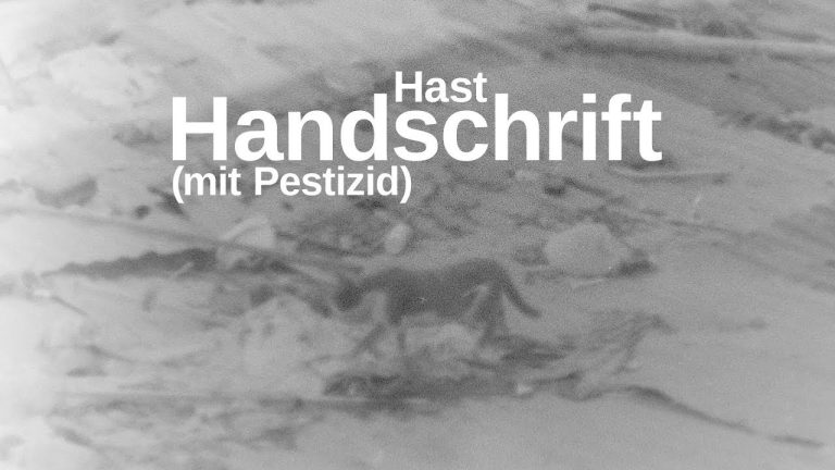 Handschrift – Hast x Pestizid